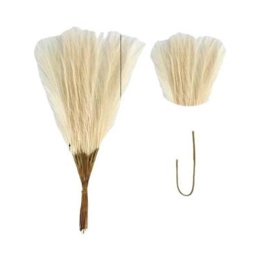 Imagem de Decoração De Grama Pampas Artificial De 55CM 61215Pc, Cana Boêmia Para