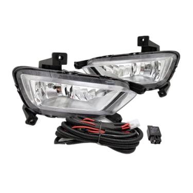 Imagem de FLJOYOEU Conjunto de farol de neblina para para-choque dianteiro, luz de neblina, compatível com Saic MG ZS 2017 2018 2019 (2 peças com arnês)