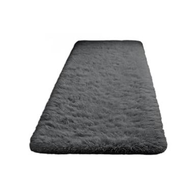 Imagem de Tapete Passadeira 2,00 X 0,60 Mt Sala e Quarto para Sala e Quarto, Fácil de Limpar e Durável, Adapta-se a Residências Brasileiras com Estilos Modernos ou Clássicos(Cinza Liso)