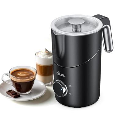 Imagem de COLDFILL Vaporizador E De Leite Elétrico, 24 Oz/600 Ml, Automático, Com Divisão Para Espuma Quente Fria, Café, Latte, Cappuccino, Macchiato, Chocolate, Lavável Na Máquina Lavar Louça