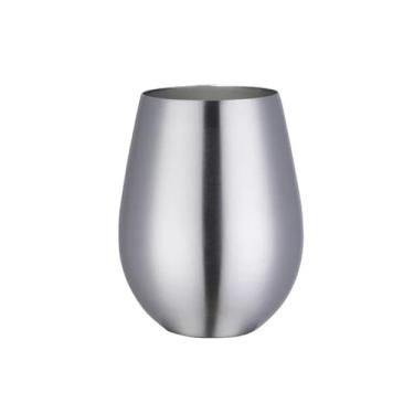 Imagem de Copo de cerveja de aço inoxidável de 500 ml copo de cerveja ouro rosa copo de cerveja coquetel suco de leite caneca de metal para beber 、bar ao ar livre (prata)