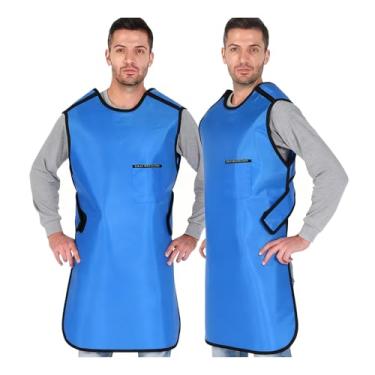 Imagem de Avental de Chumbo Adjustable Lead Apron For X-rays, 0.35mmpb 0.5mmpb Equivalent, Radiation Shield For Dentists & Patients(0.35mmpb,L 43.3x23.6in)