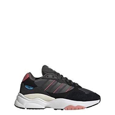 Imagem de adidas Tênis plataforma feminino Nizza, Calçado branco/branco fora/preto e branco, 36