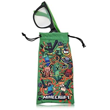 Imagem de Minecraft Óculos De Proteção Contra Luz Azul Com Bolsa Para Computador E Jogos (Verde/Preto)