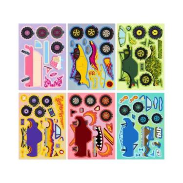 Imagem de Adesivos De Quebra-Cabeça DIY De Unicórnio Cavalo Arco-Íris 6-12 Peças