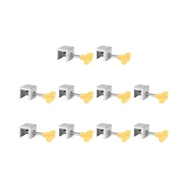 Imagem de Trava De Segurança Antifurto Para Portas E Janelas Deslizantes De Liga