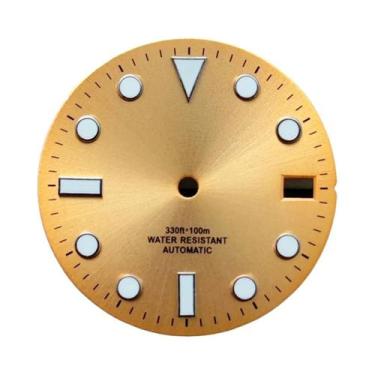 Imagem de Mostrador De Relógio Luminoso Sunburst 28.5mm Com Ponteiros Para Movim