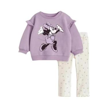 Imagem de Conjunto De 2 Peças Para Meninas Pequenas, Primavera E Outono, Moletom