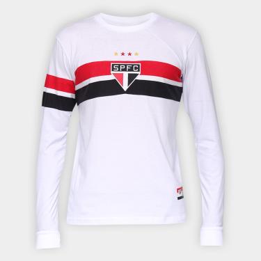 Imagem de Camisa Manga Longa São Paulo I 2005 Retrô Mania Masculina-Masculino