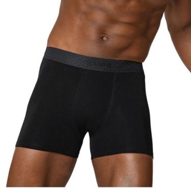 Imagem de Cueca Lupo Boxer Algodão com Elastano 784-068, Preto, GG