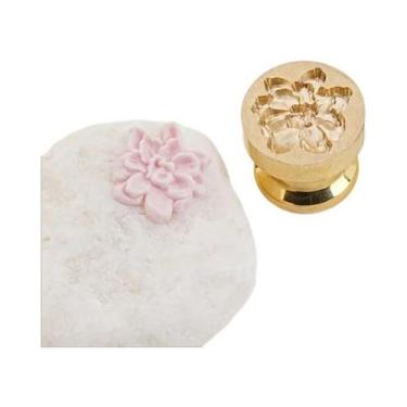 Imagem de Selo De Cera De Latão 059in Com Design Gardênia Para Envelope, Convite