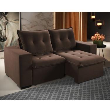 Imagem de Sofa 3 Lugares Retratil Reclinavel 200cm Veludo Xangai Viero