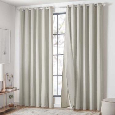 Imagem de Cortina Delicatta Para Varão Simples 3,00m X 2,60m Com Forro 100% Poli