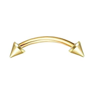 Imagem de Piercings De 16G Para Mulheres: Argolas Curvas Para Sobrancelha, Umbig