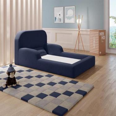 Imagem de Cama Montessoriana Berço Encanto 100 Espuma Keiko - Keiko Colchões, Az