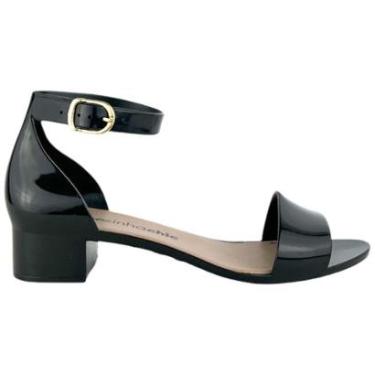 Imagem de Sandalia Infantil Shine Saltinho Quadrado Glitter Brilho-Feminino