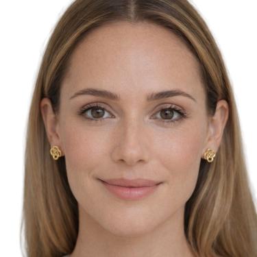 Imagem de Brinco Feminino Maitê Banhado a Ouro Semi Jóia Juliana Prado 37740