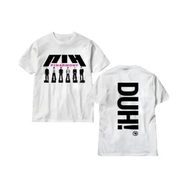 Imagem de Camiseta Gráfica Unissex P1Harmony DUH Kpop Verão 2025 Manga Curta Mod