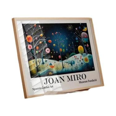 Imagem de Impressão Em Tela De Arte Abstrata Vintage Joan Miro Para Decoração De