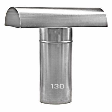 Imagem de Chapéu Tee Ventilante Alumínio 130 MM para Aquecedor a Gás - DISTAK, 1