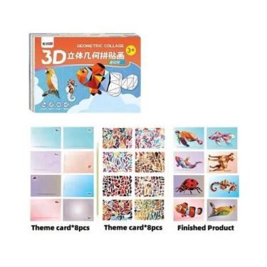 Imagem de Adesivos De Quebra-Cabeça 3D De Animais, Conjunto De Arte Criativa DIY