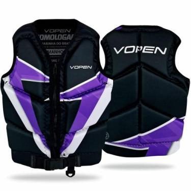 Imagem de Colete Salva Vidas Homologado Neoprene Maximus Aquatic, Violeta, M