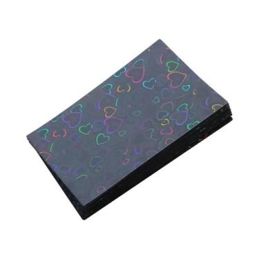 Imagem de Protetores De Cartão Kpop 50 Peças Coração Brilhante Porta-Photocard P