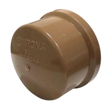 Imagem de Conexao Caps Pvc Marrom Liso 50mm 1.1/2" - Krona