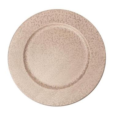 Imagem de Sousplat Lyor Shine 33cm Champanhe Plástico