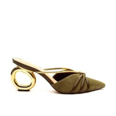 Imagem de Mule Cecconello Couro    Vazado   Feminino-Feminino