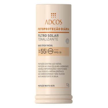 Imagem de Protetor Solar Base Stick Tonalizante FPS 55 Adcos Bronze-Unissex