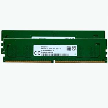 Imagem de SK Hyn(Hynix) Original 16GB (2x8GB) DDR5 5600MHz (ou 4800MHz PC5-38400) Alto desempenho Gaming RAM PC5-44800 UDIMM Unbuffered Non-ECC 1Rx16 CL46 Desktop PC Memory Upgrade HMCG66AGBUA081N Adamanta