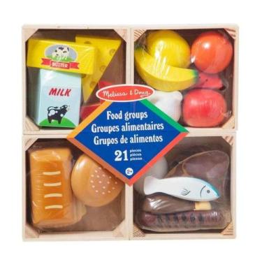 Imagem de Melissa & Doug - Grupos Alimentares - Comidinhas em Madeira