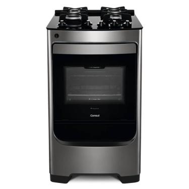 Imagem de Fogão 4 Bocas Consul Mesa de Vidro Inox CFO4VAR - Bivolt