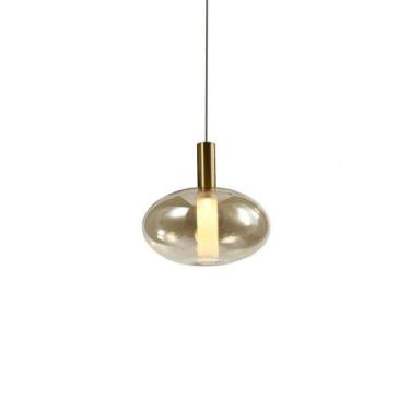 Imagem de Lustre Pendente Skylight Spia 4090 19cm Led Bivolt Dourado E âmbar