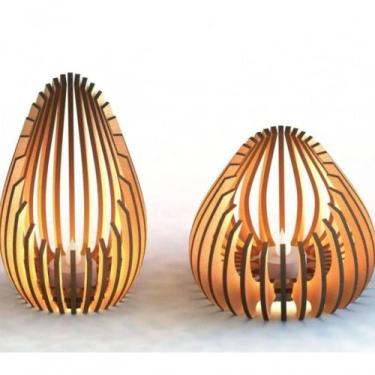 Imagem de Castiçal Tulipa Com Vela Eletrônica - Preto - LENOBRE