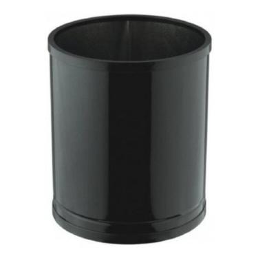 Imagem de Cesto Lixo Lixeira com Aro Banheiro Cozinha Escritório 7l Viel, Preto