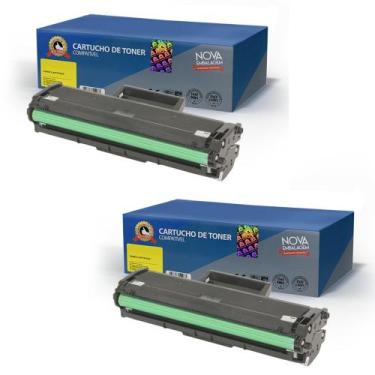 Imagem de 02 Cartuchos de Toner Compatível p/ Samsung D101s ML2160 ML2165 SCX340