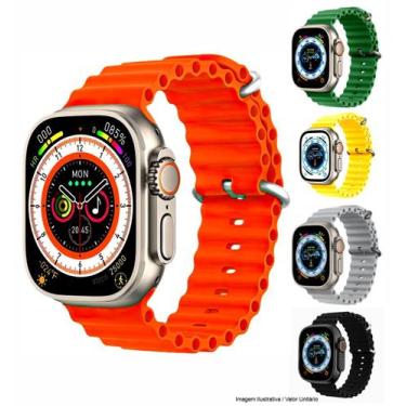 Imagem de Relógio Smartwatch Ultra WatchFaces Bluetooth Gps NFC Atende Ligações 
