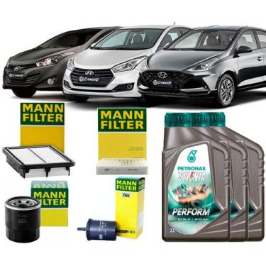 Imagem de Kit Troca De Óleo 5w30 e Filtros Hyundai Hb20 e Hb20s 1.0 12v 2012/202