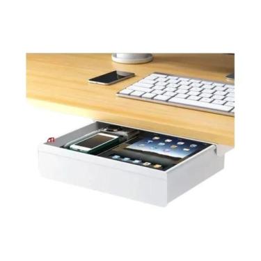 Imagem de Gaveta Plástica Adesiva Para Embaixo Da Mesa, Organizador De Papelaria