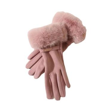 Imagem de Luvas De Inverno Quentes E Impermeáveis Com Forro De Lã, Compatíveis C