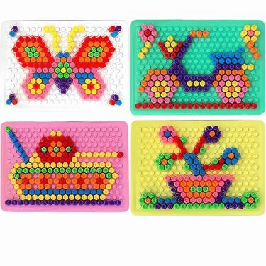 Imagem de Brinquedo Educativo Mosaico 3d Creative Block para Coordenação Motora e Criatividade Co...