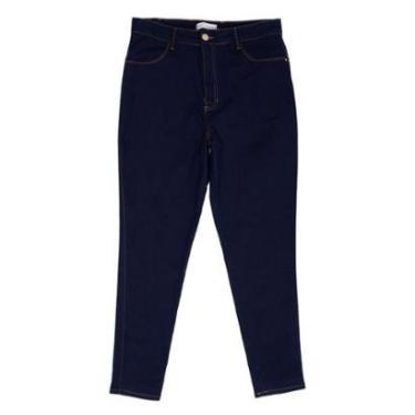 Imagem de Calça Jeans Feminina Max Denim Plus Size Skinny Azul Escuro-Feminino
