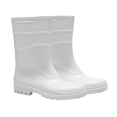 Imagem de Bota PVC Bracol Branca CA37456 Cano Curto Sem Forro