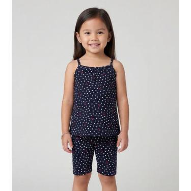 Imagem de Conjunto Infantil Blusa De Alça E Ciclista Select Azul, 10, Azul