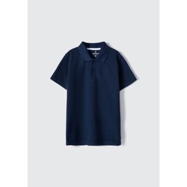 Imagem de Camisa Polo Infantil Menino Manga Curta Em Piquet - Hering, 006, Azul 
