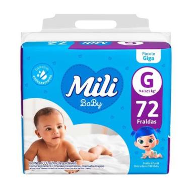 Imagem de Fralda Mili Giga G C72  Conforto e Proteção para Bebês