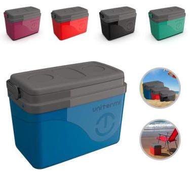 Imagem de Caixa Térmica Cooler com Alça 15 Litros Praia Compacto Pesca Unitermi,