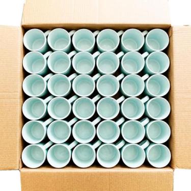 Imagem de Kit 36 Canecas Brancas Cerâmica Sublimação 330ml - Aliança